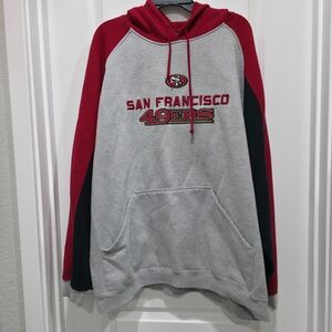 Reebok Red and Gray San Francisco 49er Hoodie